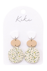 KiKi Green Speckled Earrings