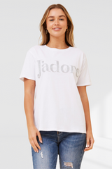 Jadore tee - white