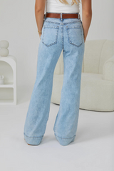 Savi Jeans - High Waisted Light Blue Denim