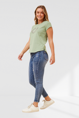 Coco tee - Ash Green