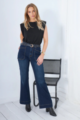 Jayne Jean Dark Indigo | SAINT ROSE