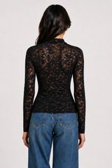 Rudy lace mesh top