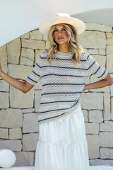 Ainsley Vinage Crochet tee