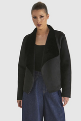 Behold Reversible Fur Jacket - Black | Fate + Becker