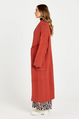 Jacinta Cable Cardi - Rosewood