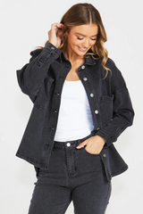 SASS | Jasmine Denim Jacket - 82 Washed Black