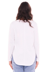 Megan Long Sleeve Top - White