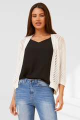 Marnie crochet cardigan - Gold/White