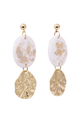 KiKi Light Shimmer Oval Earrings