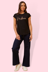 Coco Jadore Graphic Tee - Black