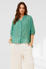 Rachael Shirt - gum leaf