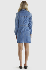 Rylie Dress - Mixed Denim | SASS