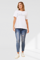 Jadore tee - white