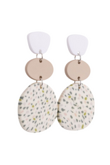 KiKi Green Speckled Earrings