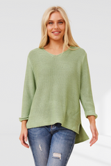 Karina Knit Jumper - Sage