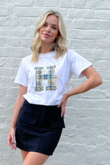 H Tee - White