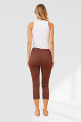 Siena Front Tie Joggers- chocolate