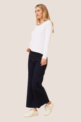 Conti knit top - white