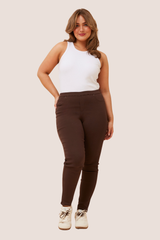 Skinny jeggings - chocolate