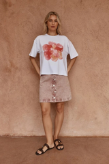 Salore Printed Tee - Peony Print