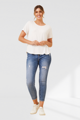 Layla Bamboo T-Shirt - White