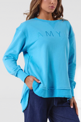 Amyic Sweater - sky blue