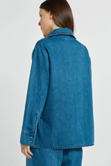 Vespa Denim Shirt - Mid Blue