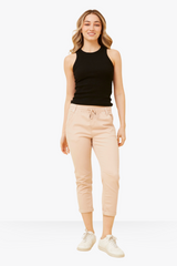 Siena Front Tie Jogger - Nougat