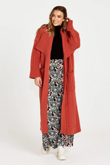 Jacinta Cable Cardi - Rosewood