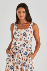 Luca Crop Top - Floral Embroidery | SASS