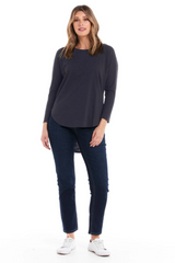 Jessie long sleeve tee - Petrol | Betty Basics