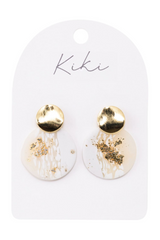KiKi Light Shimmer Rounds Earrings
