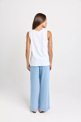 Rory Cotton Slub Tank - White