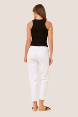Sally Italian jogger pants - White