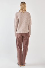 Mari Boxy Rib Knit - Multi Fawn