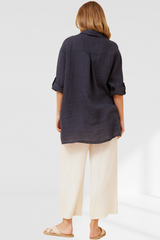 Wendy linen shirt - Navy