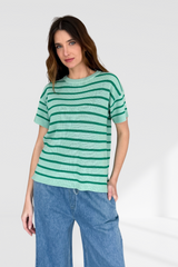 Sav knit - green stripe