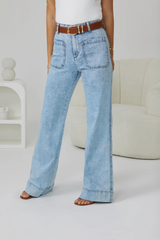 Savi Jeans - High Waisted Light Blue Denim
