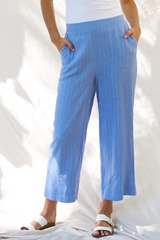 Parker Pant - Berry Blue Stripe