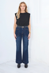 Jayne Jean Dark Indigo | SAINT ROSE