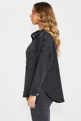 SASS | Jasmine Denim Jacket - 82 Washed Black