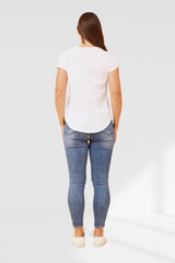 NYC Beaded Tee - white