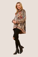 Jenny faux suede jacket - olive