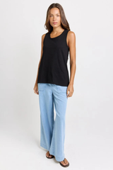 Rory Cotton Slub Tank - Black
