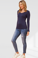 Holly top - Navy