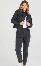 Darcy Denim Jacket - 82 Washed Black