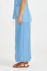 SASS Seville Maxi Skirt - Chambray