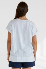 Shirley Short Sleeve Tee - White | Betty Basics