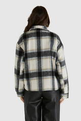 Zita Jacket - Charcoal Check | SASS