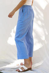 Parker Pant - Berry Blue Stripe